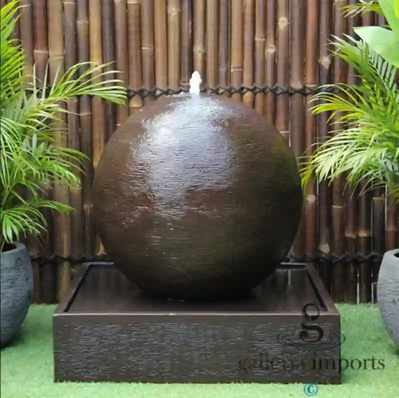 Elegant outdoor water fountains - Bali-inspired designs for gardens and landscapes.